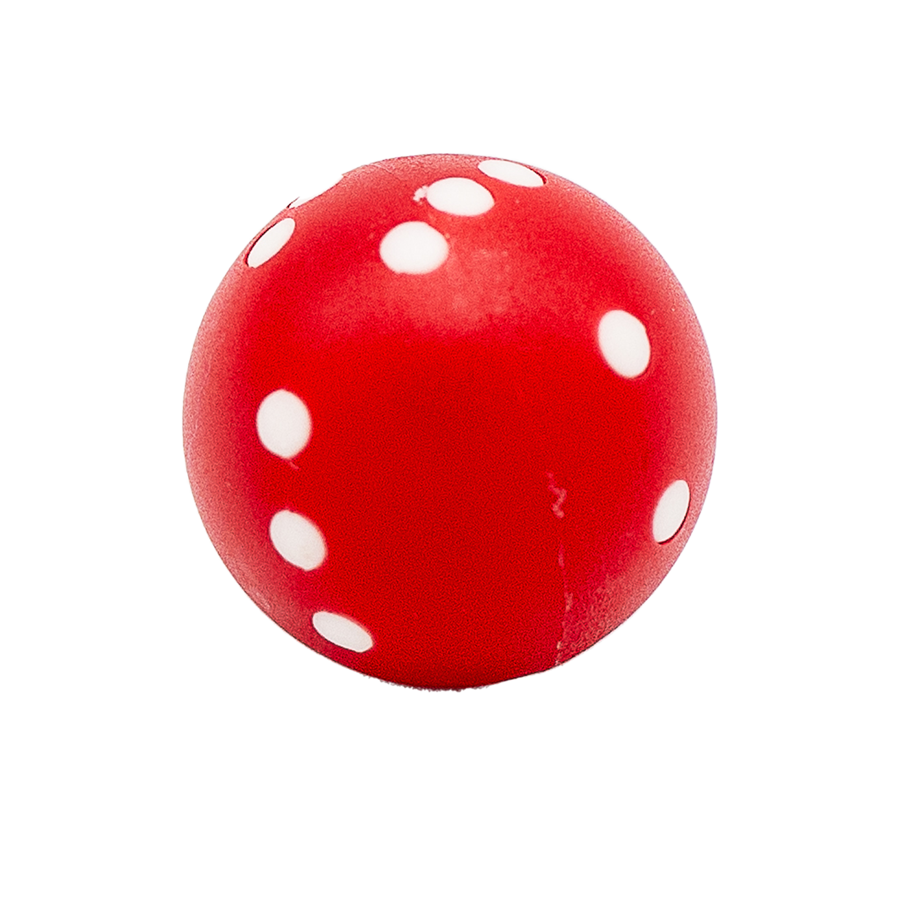 Dé rond 6 faces - rouge