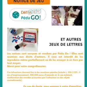 Notice Défi mot et autres jeux de lettres