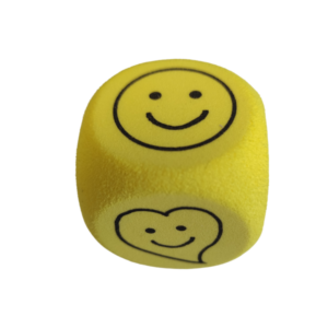 Emoti'Dé mousse - 4cm - jaune