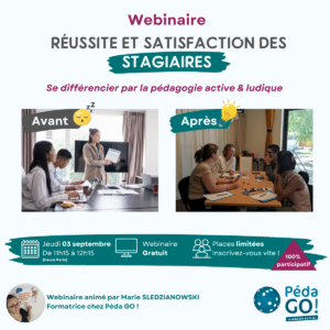 Webinaire - Réussite et satisfaction des stagiaires – jeudi 03 septembre - gratuit